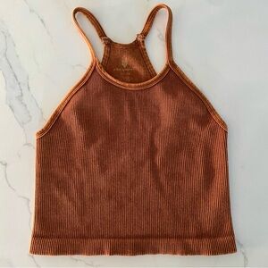 FP Movement “Happiness Runs Long Crop Tank” - toasted coconut - sz M/L